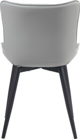 thumbnail of DELUKE® 2er Set Stühle KELCE Kunstleder - 80,5x50x62cm, grau, Kunstleder Metall Gestell Stühle EsszimmerstühleEsstisch Stühle Küchenstuhl