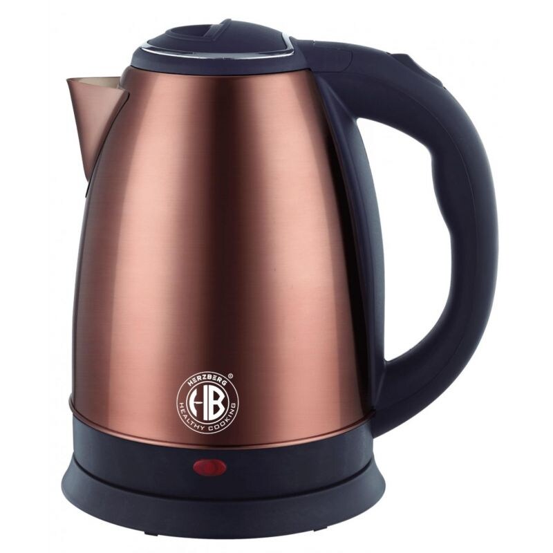 Bouilloire électrique 1.8L inox sans fil Cuivre   HG5011-COP usage non-intensif Herzberg