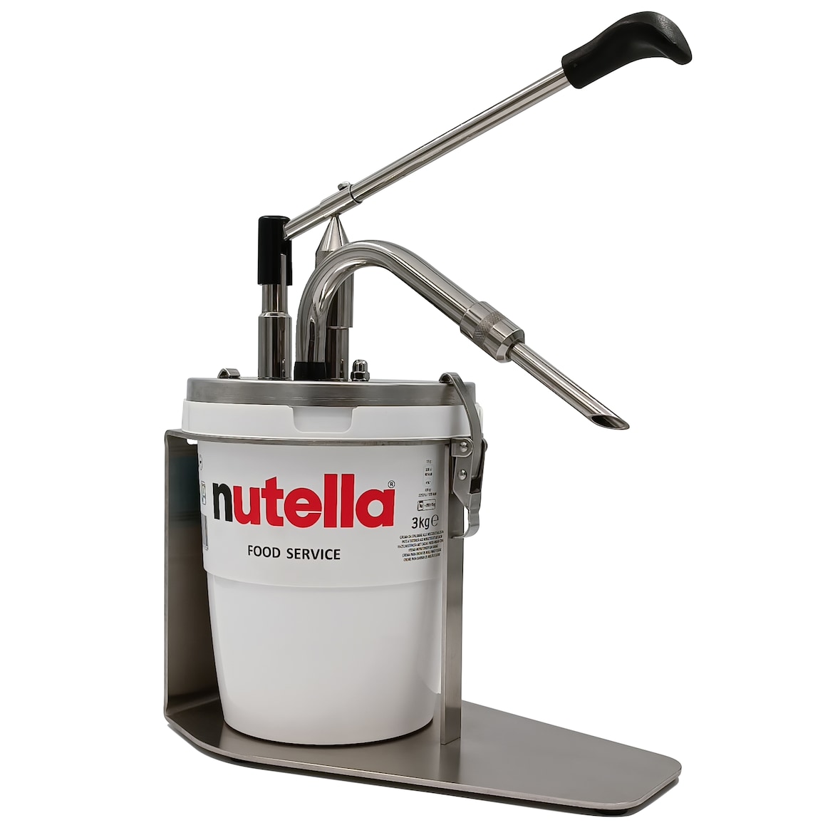 Hovicon Nutella dispenser passend voor de 3 kg Nutella emmer. EDU -1KB-3-V-SPEC