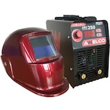 thumbnail of Lasapparaat MMA ARC 250 + Kap LCD Rood 13 Lasmuts 15-200A AWELCO