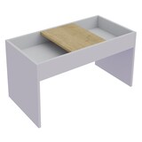 thumbnail of VCM Beistelltisch & Couchtisch Mantila Weiß / Honig-Eiche H. 39 x B. 71 x T. 36 cm