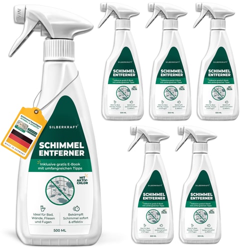 Schimmelentferner mit E-Book - Gegen Schimmel & Stockflecken: 6 x 500 ml