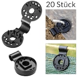thumbnail of DETEX® Befestigungsclips für Schattiernetze Zaunblende Sichtschutz Windschutz 20er Set