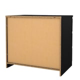 thumbnail of WellHome - Cómoda de Dormitorio con 3 Cajones en color Negro Mate 77 x 50 x 71 cm - Sil Black