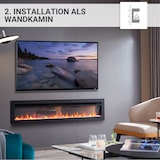 thumbnail of Elektrokamin BALDERIA Agnes 60 - Wand- oder Einbaukamin - Schwarz