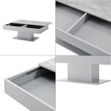 thumbnail of Helloshop26 - Mesa de centro para sala de estar com 2 compartimentos de arrumação 110 cm efeito de concreto cinza 03_0006146