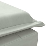 thumbnail of vidaXL Massage-Chaiselongue mit Nackenrolle Hellgrau Samt
