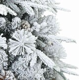 thumbnail of vidaXL Künstlicher Scharnier-Weihnachtsbaum schneebedeckt Weiß 150 cm