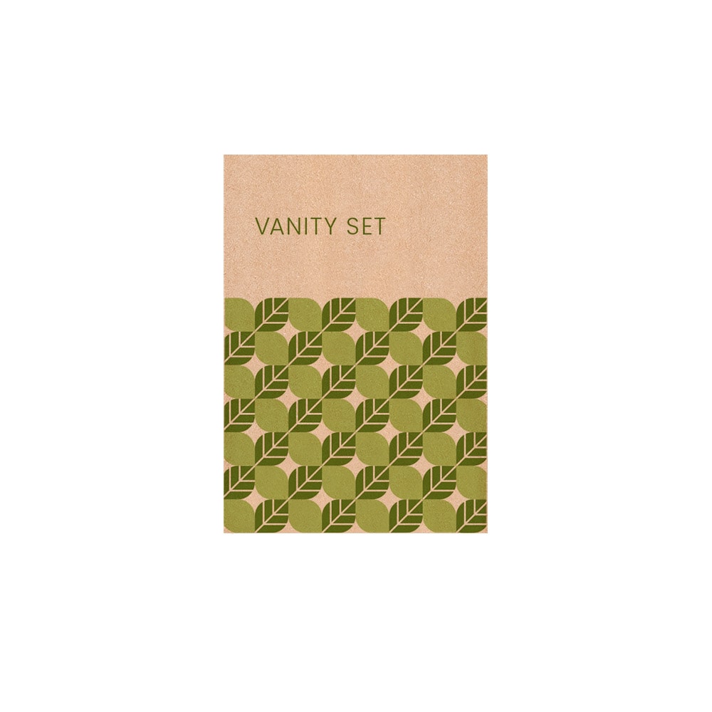 Vanity Set Enfundado Kraft 'Natural'  6X10,5 Cm (250 Unidades)