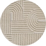 thumbnail of Carpetsale24 Teppich Rund 120 cm Beige, Hochflor Wohnzimmer Teppich, Weich & Flauschig, Skandinavisch Boho Stil, Langflor Shaggy, Pflegeleicht