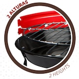 thumbnail of Barbacoa portatil de Carbon con Parrilla Redonda, Ligera y desmontable 37x44 cm