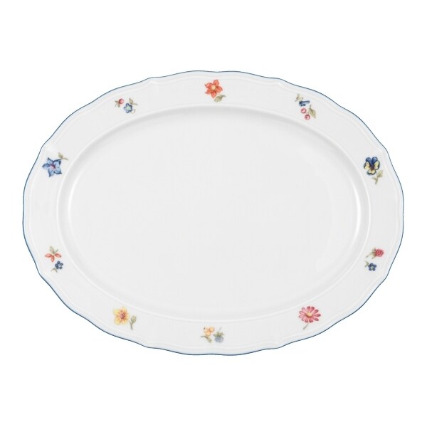 1 x Seltmann Platte oval 31 cm, Form: Sonate, Dekor:  34032 Nostalgie