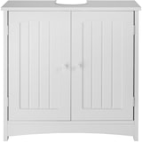 thumbnail of tectake Wastafelonderkast Jasper, 2 vakken, draagkracht 35 kg - wit - 405366