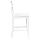 thumbnail of vidaXL Barhocker 2 Stk. Weiß Massivholz Gummibaum