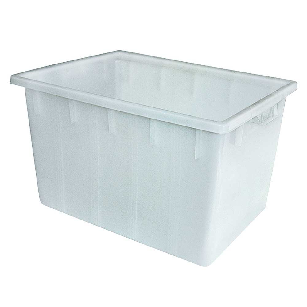 Kunststoffwanne/Wanne 170 Liter, LxBxH 800 x 600 x 490 mm, PE-LD Kunststoff, weiß, lebensmittelecht