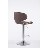 thumbnail of Banco de bar Las Vegas V2 em tecido marrom/cromo