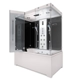 thumbnail of Kombination Badewanne Dusche K80-SW-TH-A-SC-EA Duschtempel 100x180 cm aktive Schlauch-Reinigung