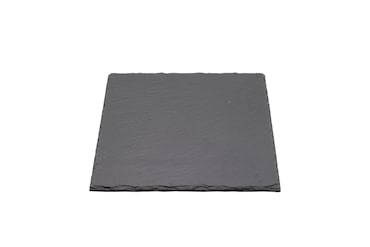 aro Tabuleiro de ardósia, 25 x 25 cm, preto, 2 unidades