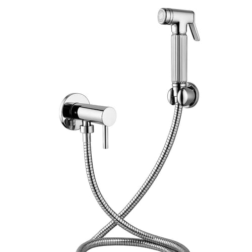 Set idroscopino con rubinetto tutto in ottone,flessibile 120 cm