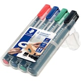 thumbnail of STAEDTLER Boîte de 4 marqueurs permanents assortis pointe biseautée