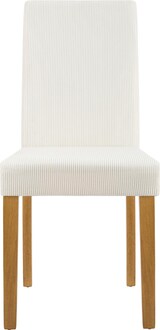 thumbnail of CHEFGASTRO Esszimmerstuhl SANTIAGO Cord antik hell HxBxT 91x41x47cm Cord Creme Küchenstuhl