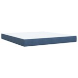 thumbnail of vidaXL Boxspringbett mit Matratze Blau 180x200 cm Samt