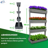 thumbnail of Coemo Vertikalbeet Vera aus Holz Hochbeet 4 Etagen Kästen höhenverstellbar und neigbar