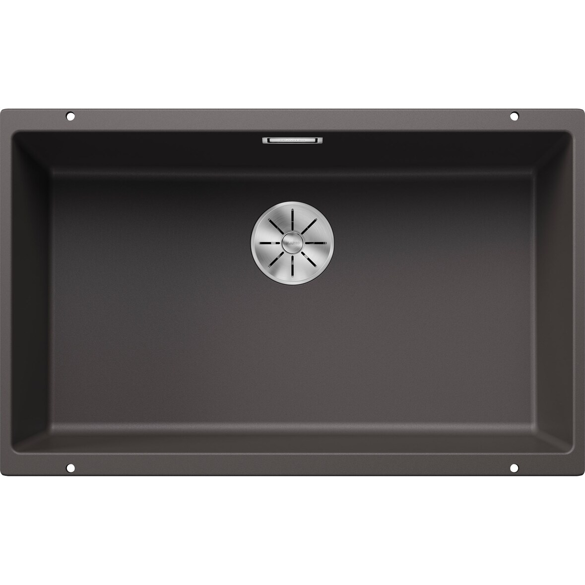 BLANCO SUBLINE 700-U Unterbauspüle / SILGRANIT / Felsgrau / Stopfen -