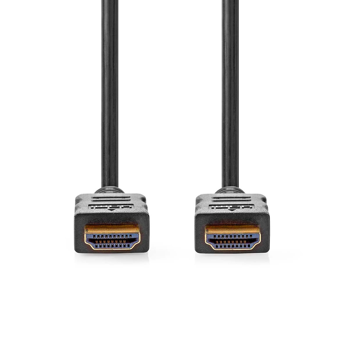Nedis High Speed ​​HDMI  Kabel mit Ethernet - HDMI Stecker - HDMI Stecker - 4K@60Hz - ARC - 18 Gbps - 5.00 m - Rund - PVC - Schwarz - Box