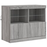 thumbnail of vidaXL Sideboard mit LED-Leuchten Grau Sonoma 163x37x67 cm
