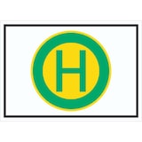thumbnail of Schild Haltestelle Symbol A6 (105x148mm)
