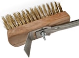 thumbnail of Giemme Spoleto - Professionelle Ofenbürste mit 19 cm breitem Bürstenkopf und Schaber, Stiel 120 cm