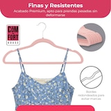 thumbnail of Percha Terciopelo | Color Rosa | Antideslizantes y Resistentes | Perchas para Ropa | Diseño Elegante | 20 Unidades |