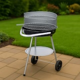 thumbnail of WellHome - Halbrunder Hibachi-Grill aus Stahl mit einem 425 x 3 mm großen Grillrost.