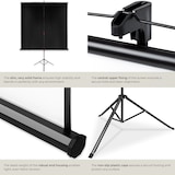 thumbnail of tectake Projectiescherm met statief - 178 x 178 cm wit