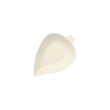 thumbnail of 12 Fingerfood - Teller, Zuckerrohr "pure" 8 cm x 6 cm weiss "Leaf"