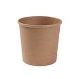 thumbnail of BIOZOYG 25 Stück Pappbecher 600ml für Eintöpfe und Eis aus ungebleichtem Kraftkarton, braun, Suppenbecher, Einwegbecher, biologisch abbaubar