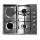 thumbnail of Placa mista VOX EBG310GIX; 4 queimadores; Mesa trabalho em inox; Válvulas de segurança; Arestas curvas; Kit conversão de gás incluído