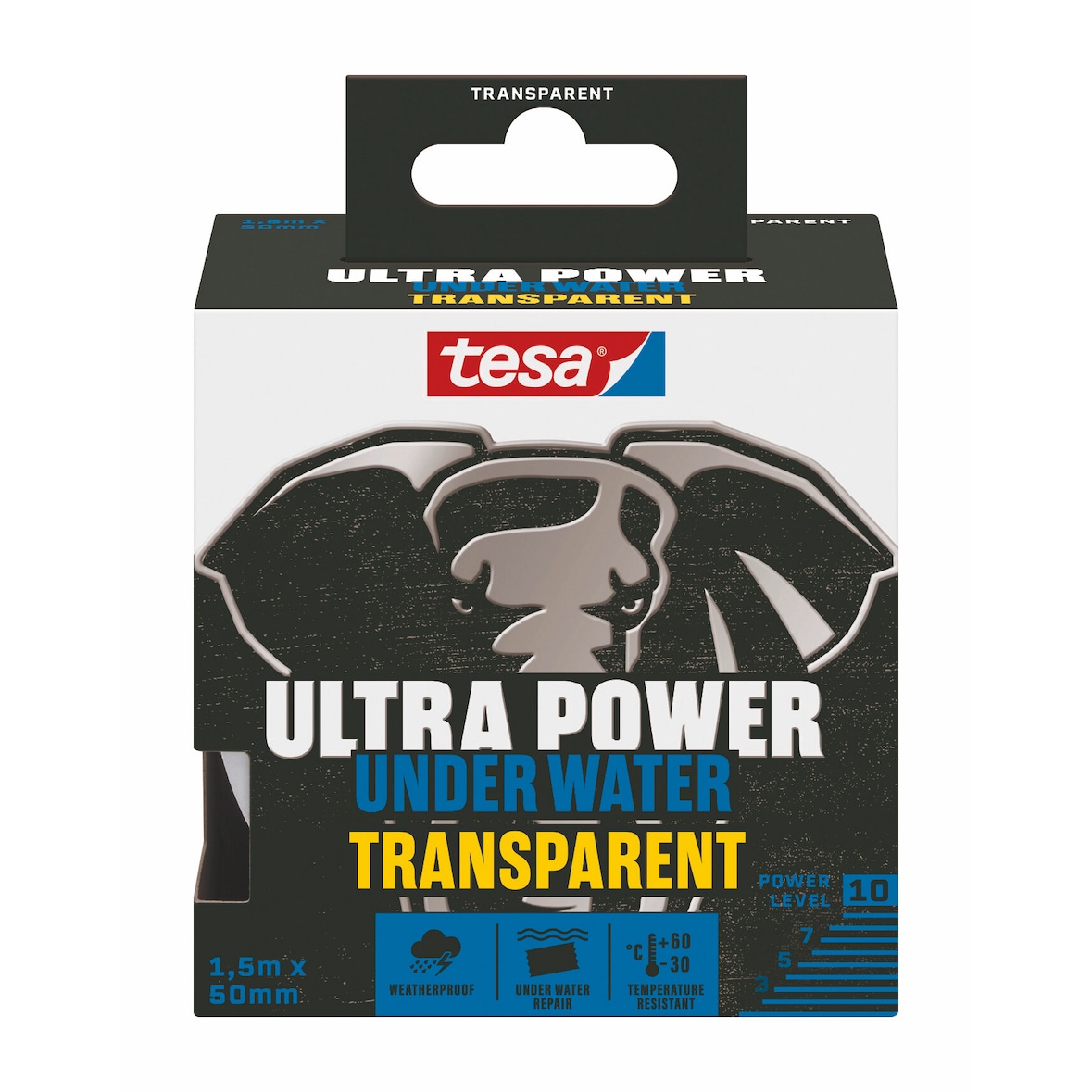 Ultra Power Under Water Transparent - Ruban Adhésif Imperméable - Ruban Étanche pour Piscine - Forte Adhésion pour Réparer, même sous l'Eau - 1