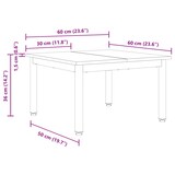 thumbnail of vidaXL Couchtisch Raucharbe 60 x 60 x 36 cm Holzwerkstoff