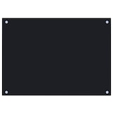 thumbnail of vidaXL Küchenrückwand Schwarz 70x50 cm Hartglas