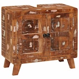 thumbnail of Helloshop26 - Moderner Badezimmerschrank mit 2 Ablagen 60 x 33 x 55 cm aus recyceltem braunem Holz 02_0058084