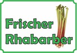 thumbnail of Frischer Rhabarber Verkaufsschild  Hofladen Verkaufsförderung A4 Rückseite selbstklebend