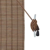 thumbnail of vidaXL Rollo mit Vorhängen Braun 110 x 220 cm Bambus