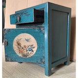 thumbnail of OPIUM OUTLET Table de chevet chinois petite commode de nuit asiatique orientale vintage asia meubles en bois entièrement monté