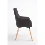 thumbnail of Retro eetkamerstoel FLORIAN, stof zwart