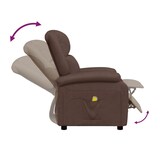 thumbnail of vidaXL Massagesessel Braun Kunstleder