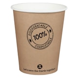thumbnail of 50x BIO Kartonbecher Kaffeebecher CoffeeToGo bis 100°C 200ml O8cm