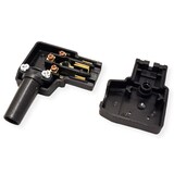 thumbnail of BACHMANN Kaltgerätekupplung IEC320 C13 rechtsgewinkelt 10A/250VAC, Schraubanschluß, schwarz