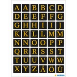 thumbnail of HERMA Buchstaben 4130 13x13mm A-Z go/sw 96 St./Pack.